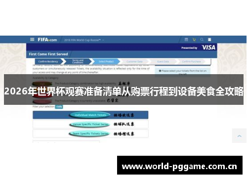 2026年世界杯观赛准备清单从购票行程到设备美食全攻略
